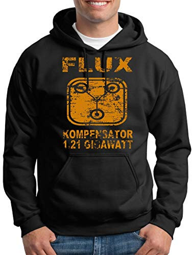 TShirt-People Flux Kompensator 1.21 Gigawatt Kapuzenpullover Herren XXL Schwarz