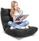 RELAX4LIFE Bodenstuhl Faltbar, Lazy Sofa, Meditationsstuhl, Bodensessel mit Verstellbarer Lehne, für Zuhause oder Büro, Farbewahl (schwarz)