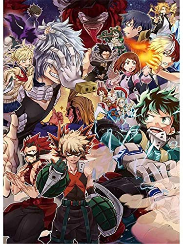 Diamond Painting Kits for Adults My Hero Academia Diamond Art 5D Paint with Diamonds DIY Painting Kit Paint by Number with Gem Art 12 X 16 Inch