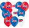 Toyland® Packung mit 30 – 30,5 cm Union Jack Logo Luftballons – Rot, Blau und Weiß – Queens Platinum Jubilee Dekorationen
