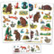 Paper Projects The Gruffalo Wandaufkleber aus Vinyl, perfekt zum Dekorieren von Kinderzimmern und Möbeln, Mehrfarbig/transparente Bordüre, Verschiedene Größen