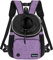 PetAmi Hundetragetasche vorne, verstellbarer Rucksack für Hunde, Haustier, Katzen, belüfteter Hundetragerucksack, für Wandern, Camping, Reisen, kleine mittelgroße Hunde, Welpen, max. 4.5 kg, Violett