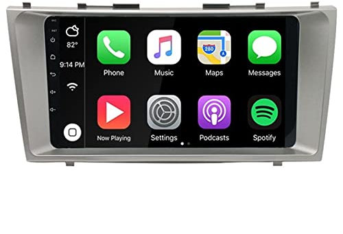 ZUYEJUU Ljda Android 10.0 2 DIN CAR Radio Fit for Toyota Camry 2007 2008 2009 Auto Multimedia Player Stereo Auto Audio GPS-DVD. Video WiFi IPS. (Color : 2GB 32GB WIFI)