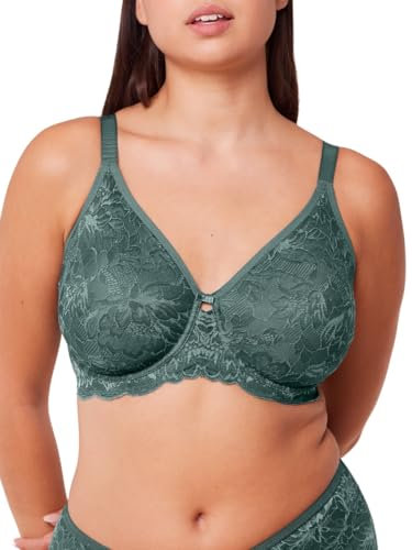 Triumph Women's Amourette Charm Conscious W02 Bra, Opaque, Smoky Green, 32F