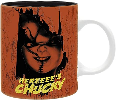 Chucky la poupée meurtrier – Tasse – Childs Play – Tasse à café – Logo – Friends till the End Mug – Coffret cadeau