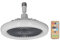 Uadme Ventilatore da Soffitto con Luce e Telecomando, Plafoniera con Ventilatore 85-265V, per Balcone, Bagno, Ripostiglio, Garage, Ventola Portalampada E27, Portalampada E27, Lama Chiusa