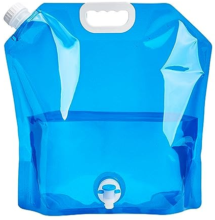 PUCIO Bidon D'Eau Pliable, Portable Bidon D'Eau 5l Pliable Avec Couvercle éTanche, RéServoir D'Eau Pliable Pour Camping RandonnéE Pique-Nique, Barbecue,Materiel Camping