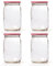 Blumixx Einmachgläser mit Schraubdeckel 24er Pack Einmachglas mit Deckel - 900ml Fassungsvermögen - Ideal für Erntezeit, Konservierung & stilvolle Aufbewahrung