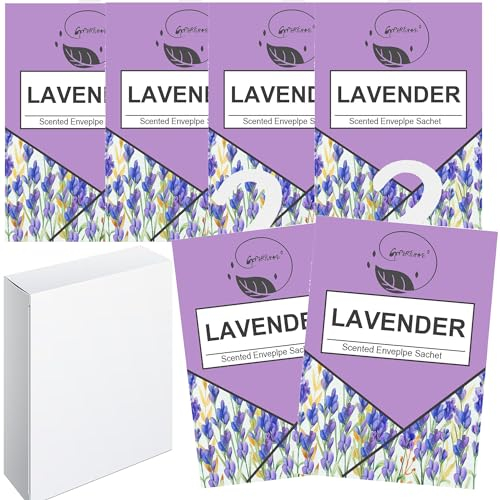 6pcs Wäscheduft Schrank Duftsäckchen Kleiderschrank Dufterfrischer, Duftbeutel Kleiderschrank Duft Hanging Beutel, Schrankdeo Natürlichen Geruch Sachet, Duftsachet, Schrankduft Frische (6lavendel)