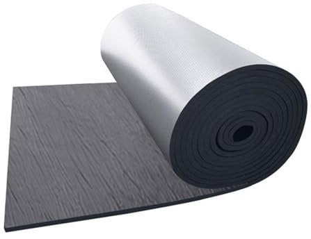 Heat and Insulation Material, Soundproof Fireproof Heat Reflective Sheet for Behind Radiator Foil Radiator Reflectors, Radiator Foil Reflective Thermal Foam Heating Insulation, 5mm Thick ( Size : 1mx2