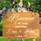 Autocollant Personnalisé Panneau Mariage, Stickers Mariage Panneau Bienvenue, Stickers Personnalisés Mariage， Stickers Personnalisés For Panneau De Bienvenue Mariage Décoration Artisanale(STYLE M,70cm