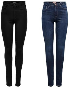 ONLY Jeans Schwarz L / 30L Skinny Jeans Blau (Dark Blue Denim) L / 30L