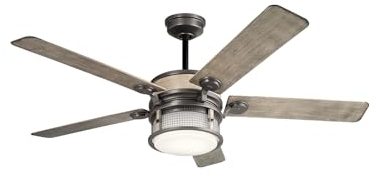 meineWunschleuchte Deckenventilator mit Licht Ø 152cm auch für Außenbereiche geeignet IP44