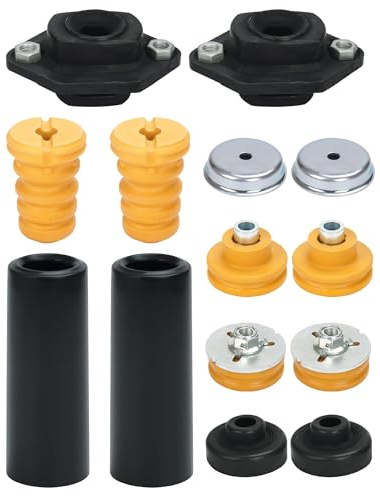 Federbeinstützlager Domlager Reparatursatz Stoßdämpferdichtung Federbeinhalterungen Hinterachse Hintere obere Untere Stoßdämpferhalterungen für BW X1er X3er Serie E81 E82 E87 E90 E92 E93 33506771737