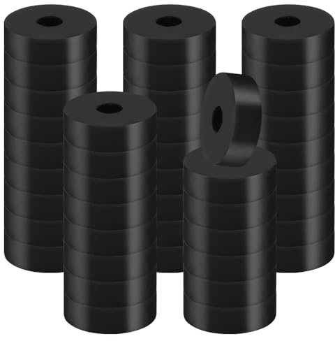 Aoyswuz 70 Piezas Redondo Arandelas de Goma Antivibración Espaciador de Goma Planas Ojales de Goma para Tornillos Pernos Electrodomésticos