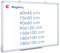 Magnetisches Whiteboard, 180 x 100 cm, trocken abwischbar, Wandaufhängung, Aluminiumrahmen, großes Whiteboard mit 3 Markerstiften, 6 Magneten, 1 Radiergummi