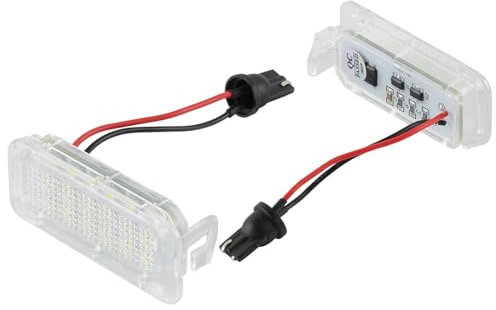 Number Plate Lamp For Jaguar XF X250 2009-2015 For XJ X351 2011-2016 2pcs 3W 12V 6000K White Auto Car Lamp LED Number License Plate Light Car Rear License Plate Lamps
