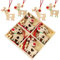 JWTRSVTY 20 PCS Alce Navidad Colgante De Madera, Madera Alce Árbol De Navidad Adornos, DIY Adornos De Madera De Alce Set, Reno Colgantes En Madera Con Cuerda y Cuentas, para Decoración Árbol Navidad