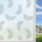 Qualsen Fensterfolie Blickdicht Selbsthaftende Feder-Muster Sichtschutzfolie Fenster Milchglasfolie Statisch Haftend Klebefolie Anti UV Dekofolie für Küche Wohnzimmer 90x200cm