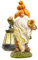 TERESA'S COLLECTIONS Herbstdeko Outdoor, Gartendeko für Draußen, Gartenzwerg lustig Wetterfest Figur, Herbst Dekoration mit Solarleuchte,Geschenke für Frauen