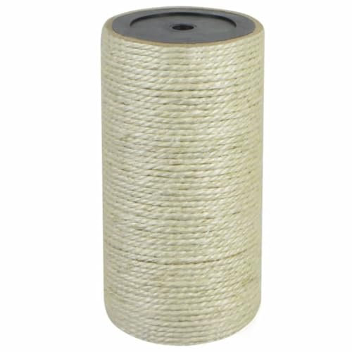 Poteau de Rechange pour Arbre à Chat, Arbre à Gratter de Rechange pour Chat Griffoir de Rechange en Sisal Grattoir pour Chats 8 x 15 cm 8 mm Beige