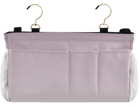 EtherSpher Borsa portaoggetti da appendere per comodino, colore viola, per dormitori a castello e letti d'ospedale