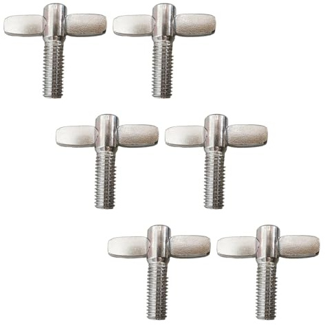 Wmqbjta 6 Viti per Supporto Piatto, Lunghezza 20 Mm, per Batteria, Rullante