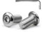 MINHER M4 x 16mm 20Pcs Tête Plate Vis D’assemblage à Six Pans Creux, Acier Inoxydable A2 V2A, Boulons de Meubles, Filetage Complet (Avec Clé Hexagonale)
