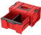 Qbrick System Werkzeugkoffer Pro Drawer 1 Toolbox 2.0 Basic Red Ultra HD Werkzeugkasten mit Schublade Extrem Widerstandsfähig IP66 Modular