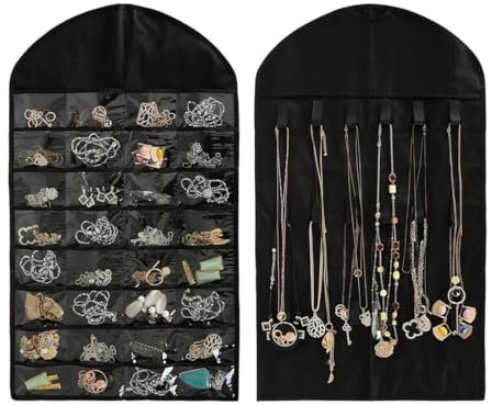 Portagioie da Appendere Armadio Porta Gioielli Appendere Muro Espositore Porta Collane Orecchini Hanging Jewelry Organizer Gioielli Parete Organizzatore Gioielli Appendi Earring Holder