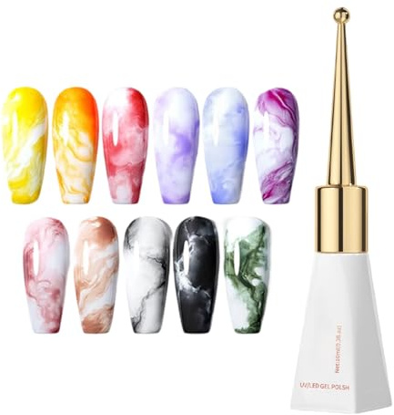 Tktouci Nail Gel - 10ml Spreading Effects Gel Polish for Nail - Liquid Quick Curing for Beauty Painting Molding Home Summer Styling Women Girls