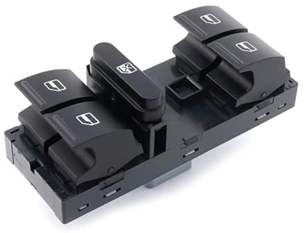 Auto Schalter Für Elektrische Fensterheber Für VW Für Golf 5 Für Golf 6 Für Jetta MK5 Mk6 Für Tiguan Für Touran Für Passat B6 B7 Autofenster-Hauptsteuerschalter Teile 1K4959857B
