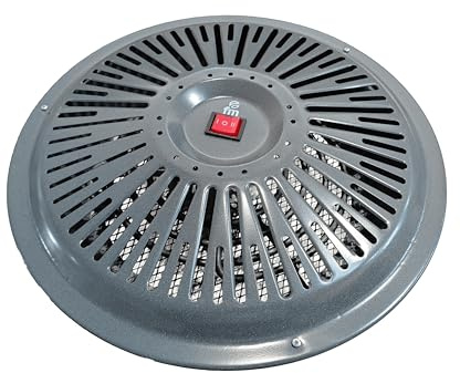 Brasero Eléctrico FM ALFA-900 – 850w de Potencia Regulable - Cable de 1,9m - Diámetro de 39cm - Calefactor Ideal para Mesas Camilla y Hogar