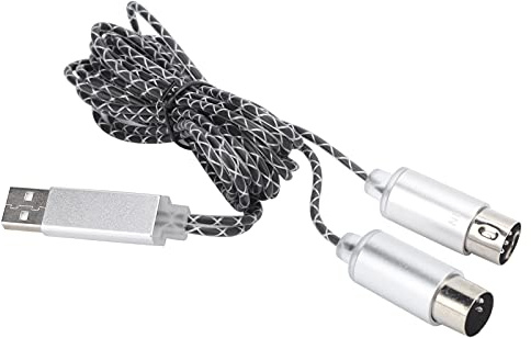 SPYMINNPOO USB MIDI Cable TPE Sleeve Electronic Piano Editing Connection Line, True Audio Transmission for Music Editing - Suitable for Keyboards, MIDI Keyboards