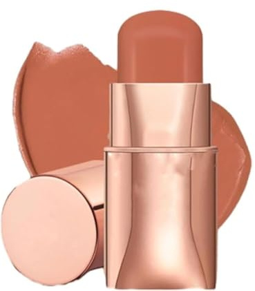 Balsam Blush Creme, 3 in 1 für Wange, Lippen und Lidschatten, 6 Farben, wasserdicht, leicht, leuchtendes Finish, Lidschatten-Palette, Lipgloss
