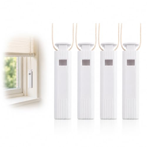 4 Pcs Vertical Blind Cord Weight, Window Blinds Accessories, White Replacement Tensioner Parts for Roller and Sheer Blinds