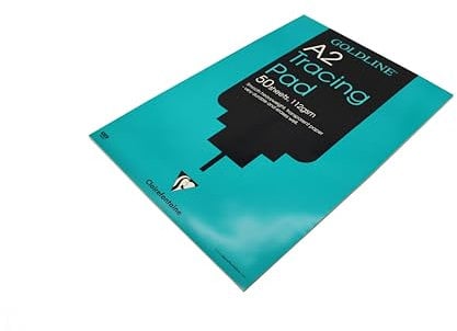 Clairefontaine - Ref GPT3A2Z - Goldline Heavyweight Tracing Pad (Contains 50 Sheets) - A2 (594 x 420mm) in Size, 112gsm Paper, FSC-Certified - Suitable for Tracing Items