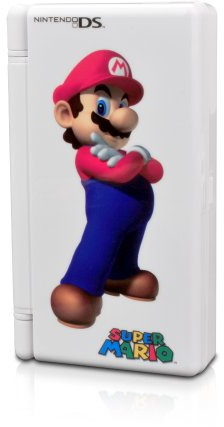 Nintendo DS, DS Lite - Mega Game Case Mario, weiß