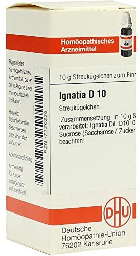 DHU Ignatia D10 Streukügelchen, 10 g Globuli
