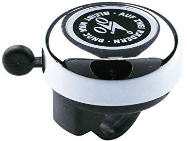 Reich Reich Reich Unisex – Erwachsene Auf Zwei Rädern bleibt Man jung Glocke, Silber, Einheitsgröße