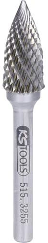 KS Tools 515.3255 HM Spitzbogen-Frässtift Form G, 12mm