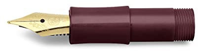 Kaweco CLASSIC SPORT Front Part Bordeaux with Gold-Plated Steel Nib I Premium Fountain Pen Replacement Nib I Exclusive Fountain Pen Stainless Steel Nib Insert I Nib: M (Medium)