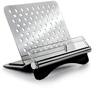 Robert Welch Signature Cookbook & Tablet Stand. Multi Award Winning Design - Made from 18/10 Stainless Steel and ABS. Features Magnets to Hold Recipes in Place.