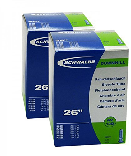 2x Schwalbe Fahrrad Schlauch 26 Zoll AV13D 26x2.1-3.0 54-75/559 NR.13D AV