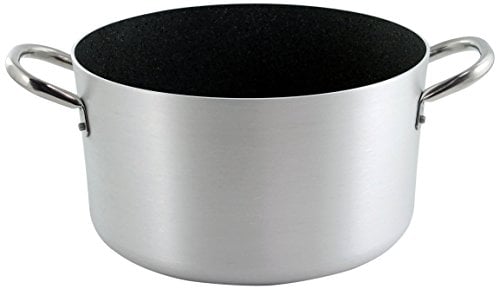 Ballarini Professionale Granite 2818.32 Casseruola Media con 2 Manici, Alluminio, Grigio, 32 cm