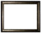 Barockrahmen schwarz fein verziert 246 NP, Leerrahmen 60x80 cm