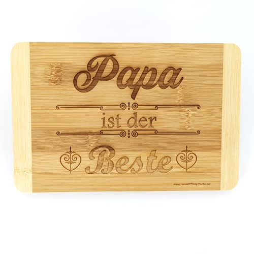 Frühstücksbrettchen Frühstücksbrett Stullenbrett Holzbrett Name Schriftzug Wunschtext Widmung Holz Brett Küchenbrett Brotbret Schneidebrett Schneidebrettchen Brotzeit (Papa, Klein)