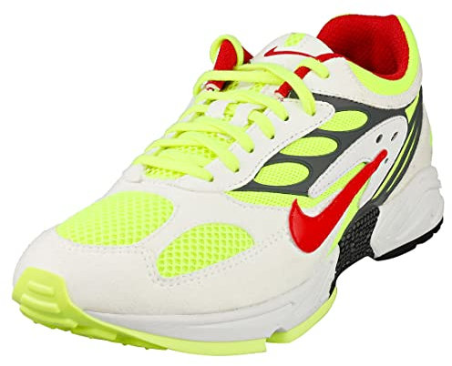 Nike Nike Air Ghost Racer, Men's Competition Running Shoes, Multicolour (White/Atom Red-Neon Yellow-Dark Grey 100), 9 UK (44 EU)