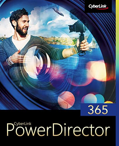CyberLink PowerDirector 365 / 12 Months Professional Video Editing Software for PC with Green Screen and Thousands of Effects Photo Show Film Production Screen Recorder WIN Download
