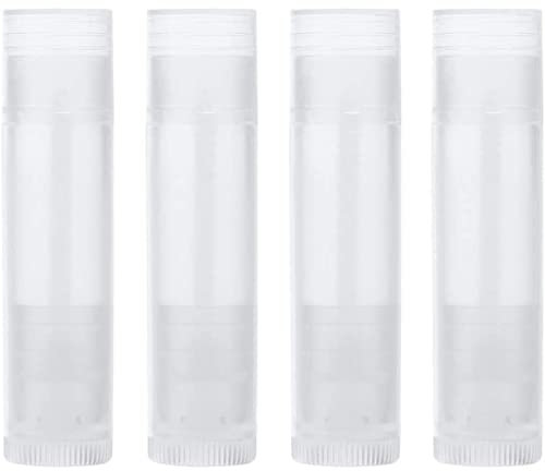 Lip Balm Tube, 25PCS Plastic Clear Empty Lipstick Tube DIY Lip Balm Cosmetic Containers Travel Bottle